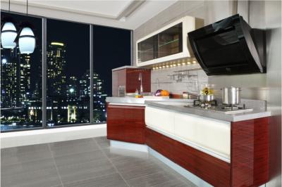 China Modern Contemporary Kitchen Cabinets / Kitchen Furniture MDF Board Custom Made for sale