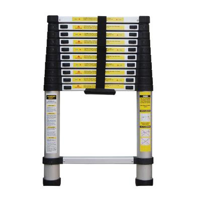 China Aluminum Telescopic Ladders 3.2 Meter 11 Steps Telescopic Extension Ladder With EN131 for sale