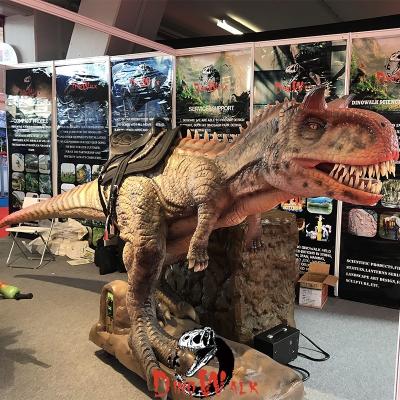 China Dino0097 Theme Park Mechanical Animatronic Dinosaur Walking Rides for sale