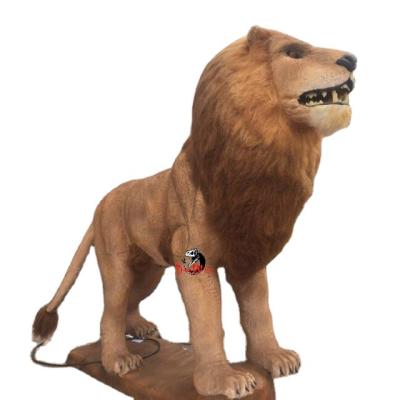 China Waterproof Simulation Zoo Animal Park Animatronic Life Size Lion For Sale for sale