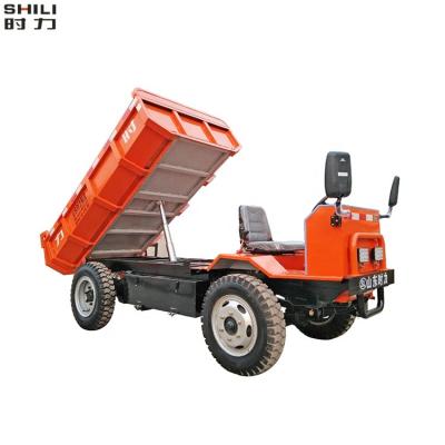 China Middle drive with power electric four wheeler dump mining tricycle for sale for sale