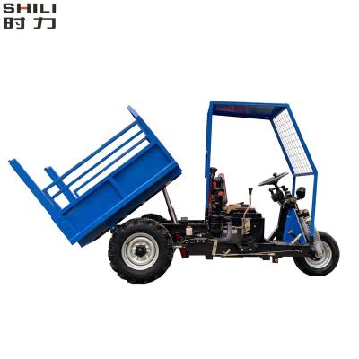 China High quality middle dump engine agricultural tricycle for construction for sale