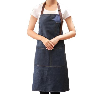 China Eco-friendly good quality custom printed material denim bartender jeans belt apron for sale