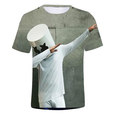 China Electronic T-shirts Sound Peripheral DJ Anti-Shrink Apparel Printing T-shirt Marshmallow Digital Printing 3D Men's and Women's T-shirt Tee Fitt for sale