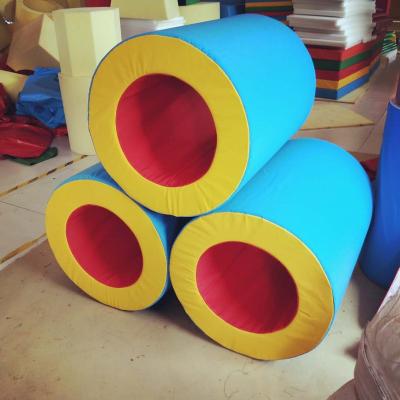 China EPE+PVC Cylinder Protective Equipment Gymnastic Children's Indoor Playground for sale