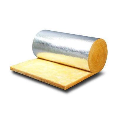 China 25mm thickness traditional glass wool with aluminum foil for soft aluminum flexible ducts for sale