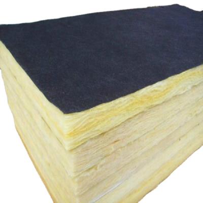 China Modern Soundproof Black Fabric Fiberglass Wool Board for sale