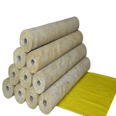 China Mediterranean Factory Hot Sale Rock Wool Pipe Insulation / Rock Wool Tube With Aluminum Foil for sale