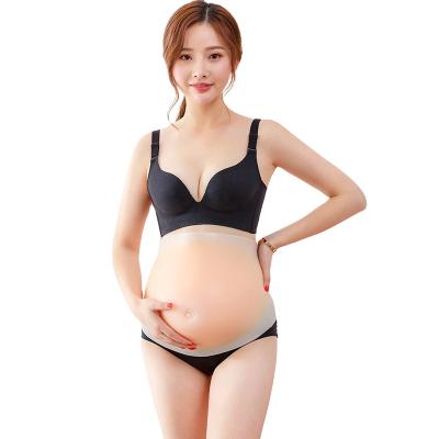 China ONEFENG Real Solid Fake Stomach Skin Silicone Belly for Hinder Queen Crossdresser Fake Pregnant Skinless Belly for sale