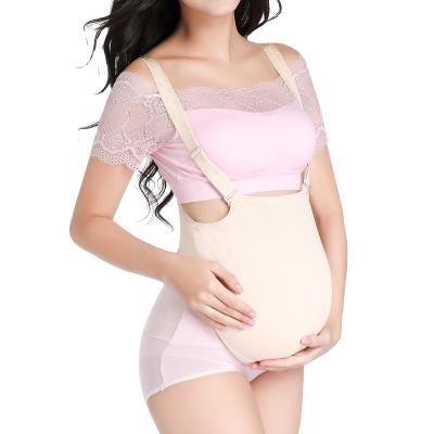 China Eco-friendly Cloth Bag Cosplay Crossdresser Puff Up Silicone Adhesive Artificial Belly Style Fake Pregnant Women Both Pregnant for sale