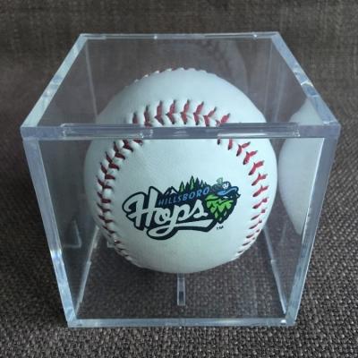 China Custom hot sale acrylic baseball display tennis ball display cube clear acrylic box for wholesale for sale