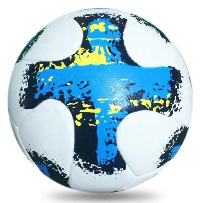 China Best Quality PU Leather Soccer Ball Official Size 5 Football Sporting Goods Leather Soccer Ball for sale