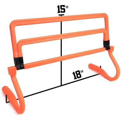 China Soccer Sporting Goods Training Equipment Agility Circles Neon Hurdles Orange With Height Adjustable Extras Speed ​​Training Obstacles for sale