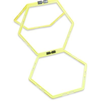 China Football Hexagon Agility Rings Ladder Without Agility Tangle With Strong Hex Ring Grid for sale