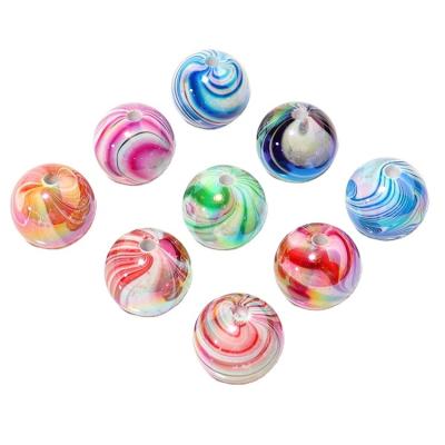 China Jewelry Making New Listing 14mm 16mm  Colorful Loose Acrylic Imitation Alpine Candy Colored Round Beads for Children Diy Jewelry for sale