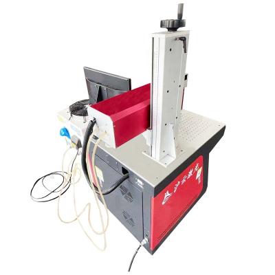 China cnc rotory steel CO2 spotting laser engraving metal fiber laser marking machine 20w 30w for sale