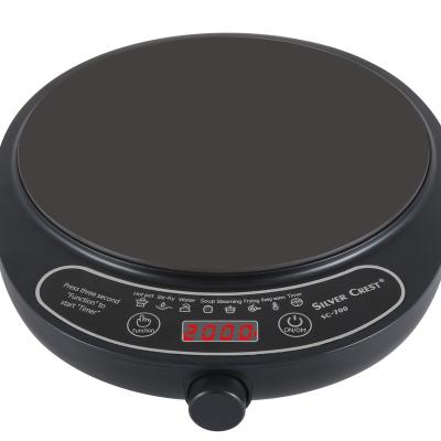 China OEM 2000W 220V Easy Household Mini Round Choice Model Electric Induction Cooker for sale