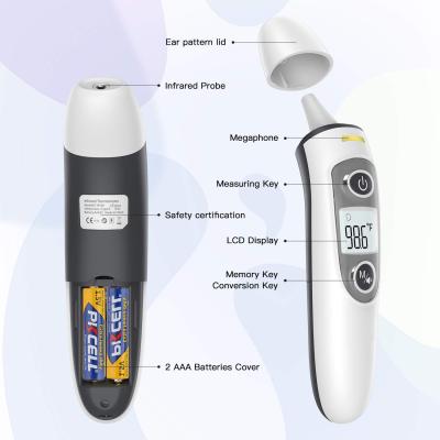 China Non-contact Foredhead Rapid Response Ear Forehead Body Temperature Baby Thermometer Gun for sale