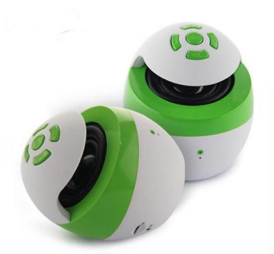 China Mini altavoz de Bluetooth del color verde de la música portátil blanca del tamaño en venta