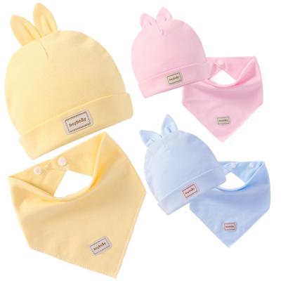 China Soft Wholesale Hot Selling Baby Beanie Cap Infants Cotton Toddler Winter Newborn Toddler Hats for sale