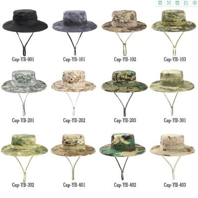 China Character Factory Men And Women Outdoor Sun Hat Fishing Hat Camouflage Military Hat Custom Bucket Hat for sale