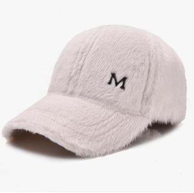 China breathable & Fashion Waterproof Style Sports Hat White Fleece Berber Warm Soft Winter Sports Hats For Girls Easy Matching Hat Cap With Stocks for sale