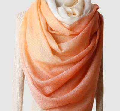 China 100% pure skin friendly cashmere women's warm scarf autumn and winter shawl long and flimsy scarf for sale