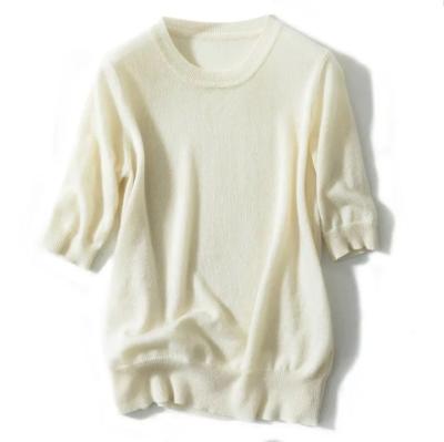 China 2019 New Style Round Neck Worsted Anti-Shrink Cashmere Sweater Women for sale