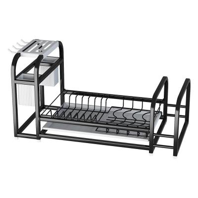 China Stainless steel kitchen workable dish rack, knife storage rack, multi-function drain rack for sale