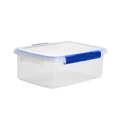 China Modern Fridge Storage Box Sealed Box Transparent Food Container With Lid Plastic Food Box Micro Wave Meal Prep Safe Container for sale