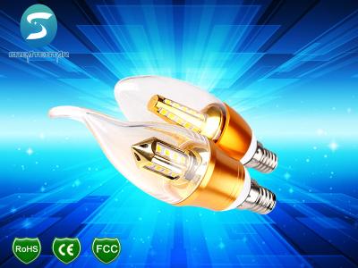 China Household Energy Saving Candle Light Bulbs E14 Base 280 Lumen Epistar Chip for sale