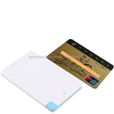 China 2016 OEM LOGO 2500mah ultra thin ultra thin portable credit card power bank for sale