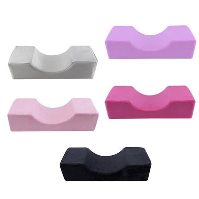 China Wholesale Ergonomic Eyelash Extension Bed U Shape Flannel Lash Memory Grafting Neck Pillow Eyelash Extension Foam Salon Cosmetic Support for sale