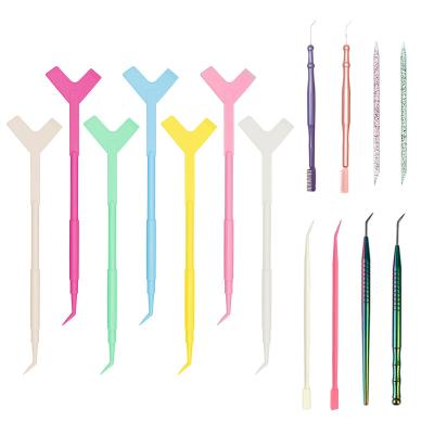 China Reusable Plastic Kit Eye Stick Shape Clean False Disposable Perming Lash Lifting Eyelash Comb Tool Eyelash Extension Makeup Brush Applicator Lift for sale