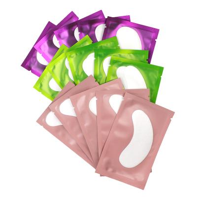 China Beauty Label OEM Nourishing Patch Pad Custom Paper Fiber Under Lash Eye Gel Free Eyelash Pad Mask Hydrogel Collagen Extension Eyepad for sale