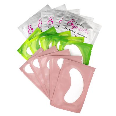 China Nourish Grafting Disposable White Eye Patch Lash Under Gel Pad Mask Lint Free Beauty Eyepad Hydrogel Extension Collagen Correction Eyelash for sale