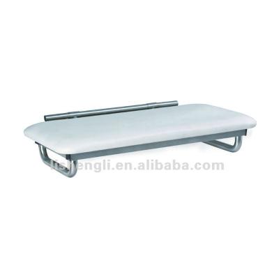 China 304 Stainless Steel Bathtub Shower Chair Wall Mounted Seat Paded Shower Bench for sale