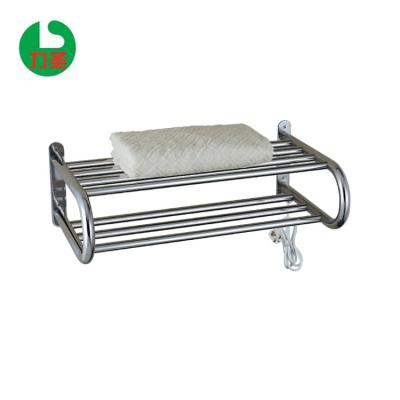 China LISHENG Heater Bathroom Stainless Steel Polished Electric Towel Rail Heated Towel Rack Warmer for sale