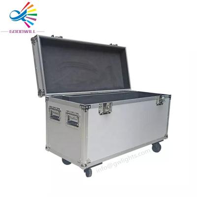 China Durable Pro Gray Color Hard Aluminum Cable Carry Flight Case With Heavy Duty Wheels for sale