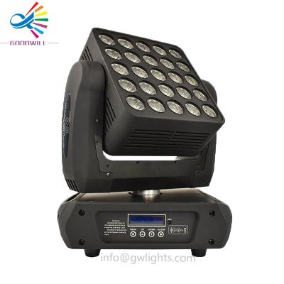 China High quality garden dj lights dmx control 25pcs 10w rgbw 4in1 beam 5x5 led matrix blinder light for sale