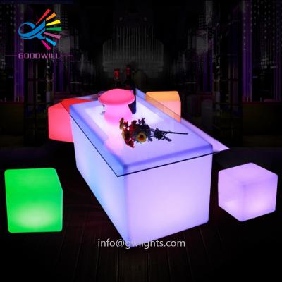 China Durable Colorful Plastic Guangzhou LED Bar Club Furniture For Disco Bar for sale