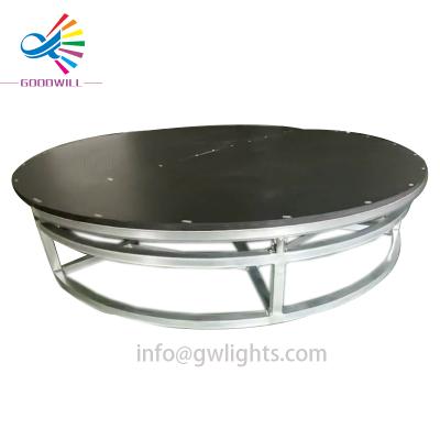 China Hotel Customize 0-16 RPM Round Rotating Stage For Small Display for sale