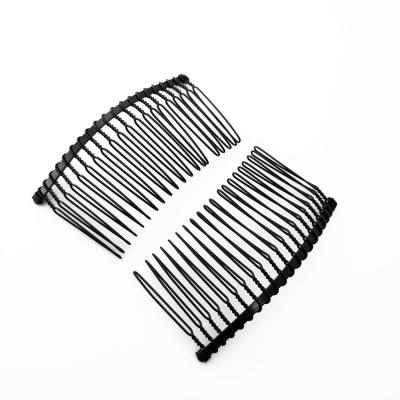 China Not Easy To Fade Wholesale Silver Gold 30 Teeth Diy Metal Women Hair Comb Clip Women Hair Comb for sale