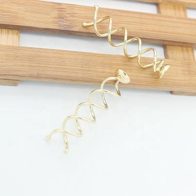 China Not easy to fade gold hairdressing hairpin beauty salon tool clip designer fixed hairpin accessories custom wholesale for sale