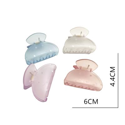 China Not easy to fade cheap design wholesale korean women fashion to solid color girls hair clips hair accessories 9cm cute acrylic hair claw for sale