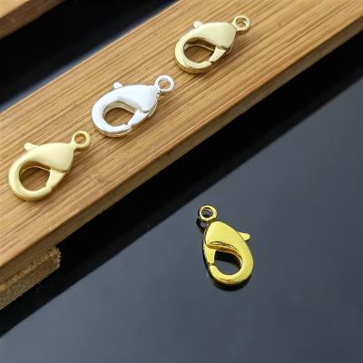 China Not easy to fade 10MM 12MM gold jewelry buckle copper material does not rust, not easy to fade, suitable for jewelry necklace making for sale