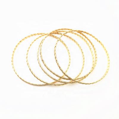 China Not Easy To Fade New Arrival Custom 74mm Gold Plated Bracelet Designer Embossed Metal Bracelet Accessories for sale