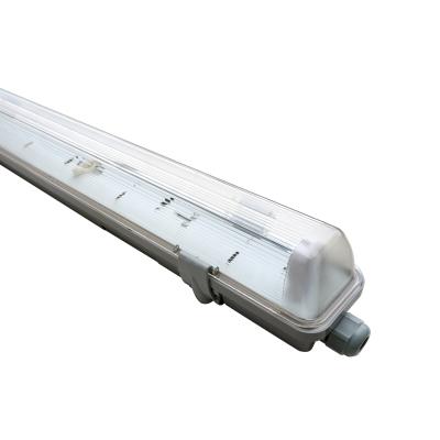 China ABS IP65 PC Dustproof Base Cover 5FT T8 LED Tri-proof Light Waterproof Linear Light Fixture for sale