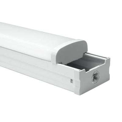 China IP20 1200mm LED Batten Antique 4ft Integrated Linear Light Fixture Housing for sale