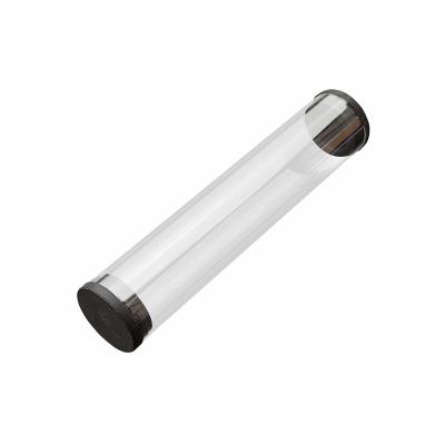 China Food Grade OEM Clear Extrusion Round Pipe PC Plastic Packaging Tubes For Disposable E Cigarette for sale